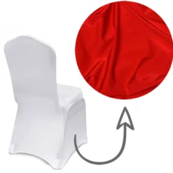Premium Spandex Banquet Chair Cover in Red