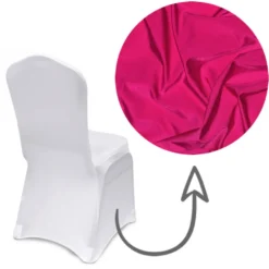 Premium Spandex Banquet Chair Cover in Fuchsia