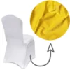 Premium Spandex Banquet Chair Cover in Yellow