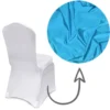 Premium Spandex Banquet Chair Cover in Aqua