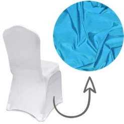 Premium Spandex Banquet Chair Cover in Aqua