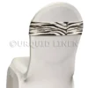 Premium Spandex Chair Band in Zebra