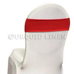 Premium Spandex Chair Band in Red 2