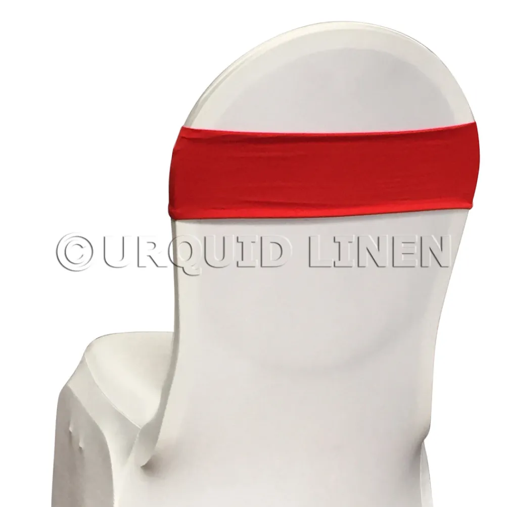 Premium Spandex Chair Band in Red 2