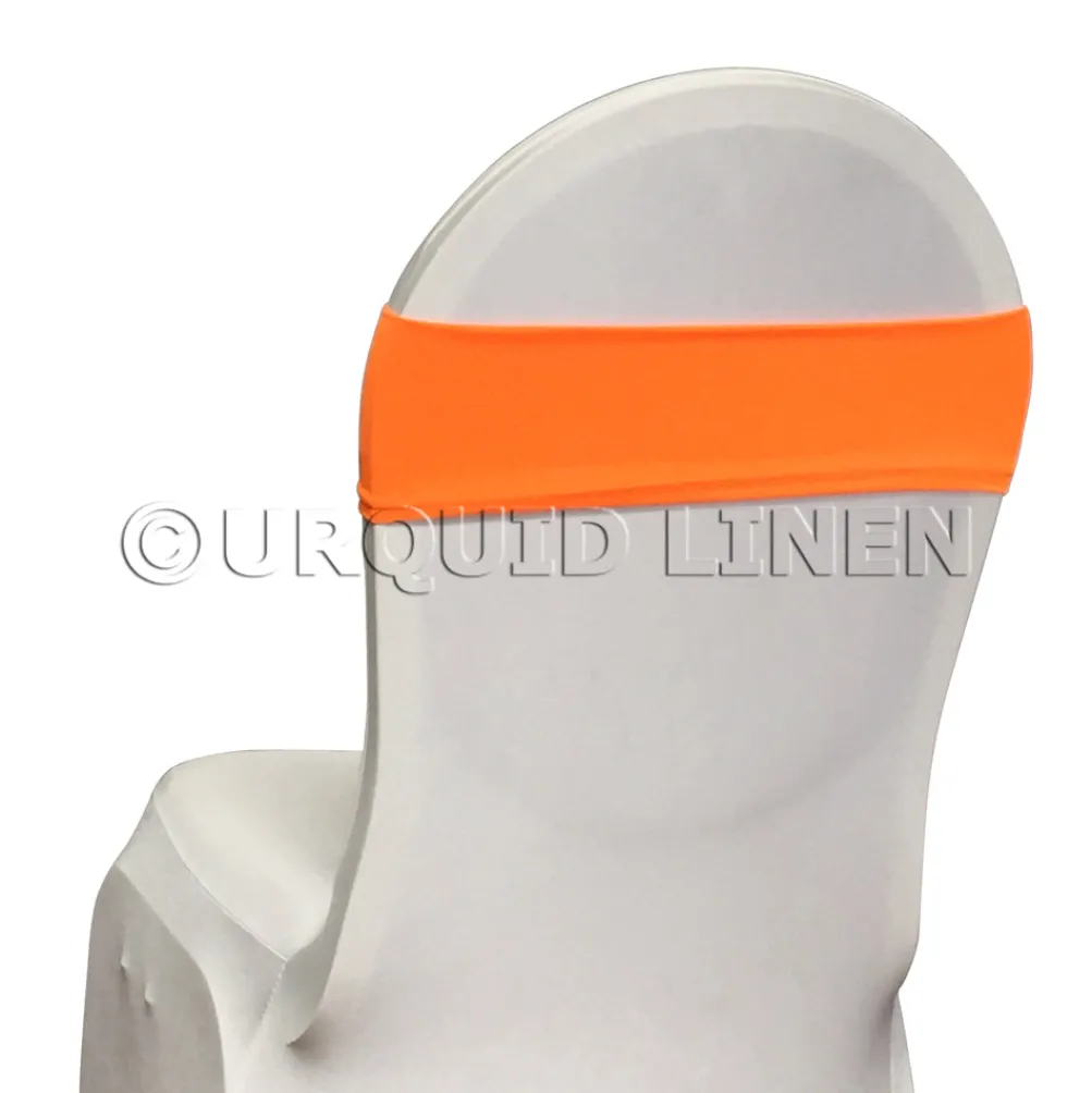 Premium Spandex Chair Band in Neon Orange 34