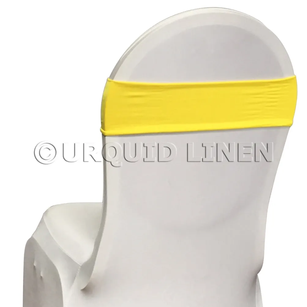 Premium Spandex Chair Band in Yellow 6