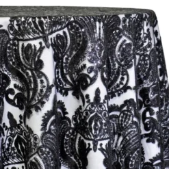 Princess Lace Table Linen in Black