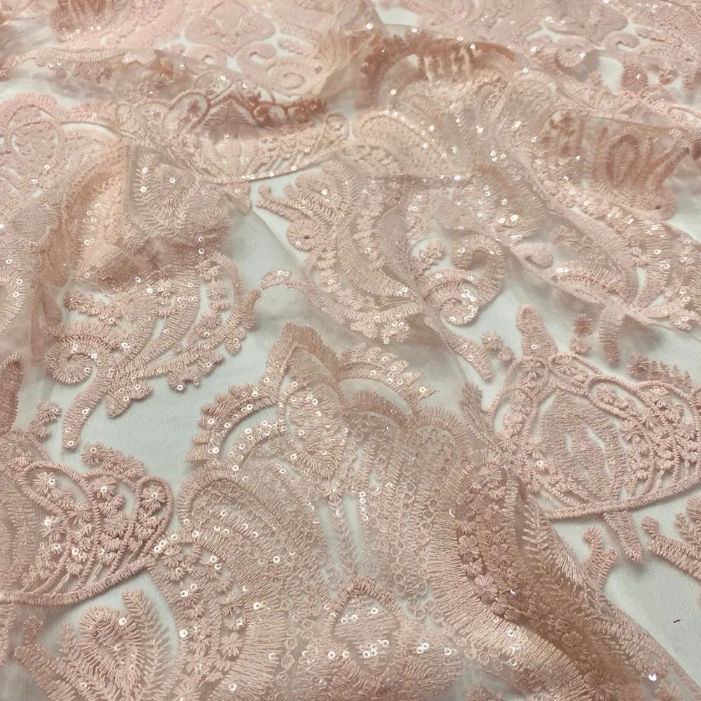 Princess Lace Table Linen in Blush