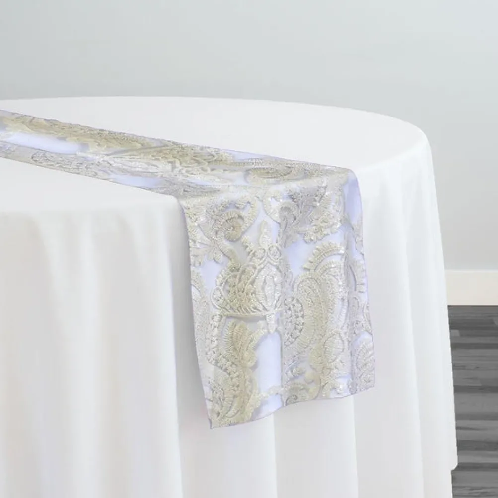 Princess Lace Table Runner in Ivory