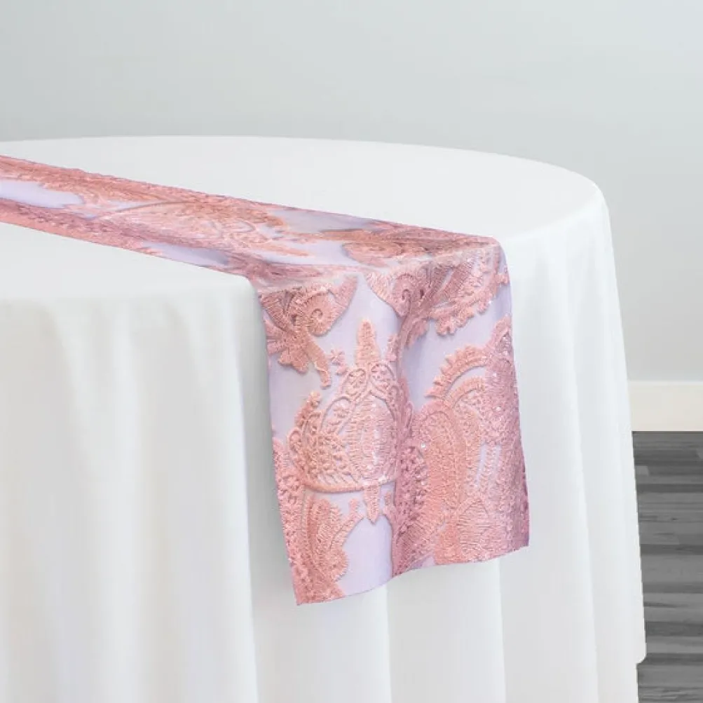 Princess Lace Table Runner in Blush