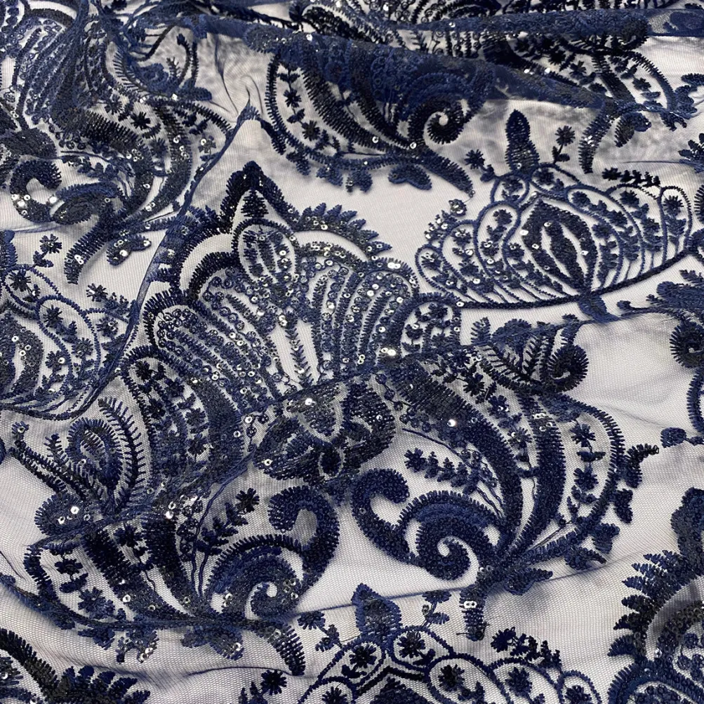 Princess Lace Table Runner in Navy