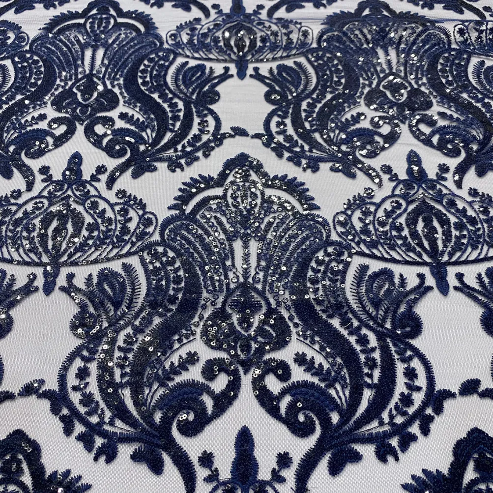 Princess Lace Table Runner in Navy