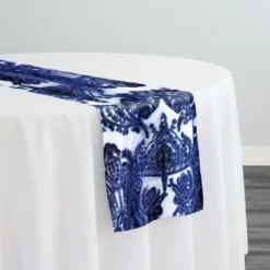 Princess Lace Table Runner in Navy