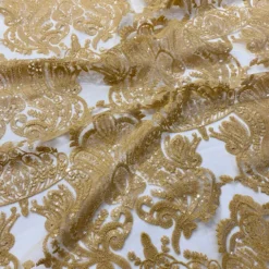 Princess Lace Table Runner in Gold