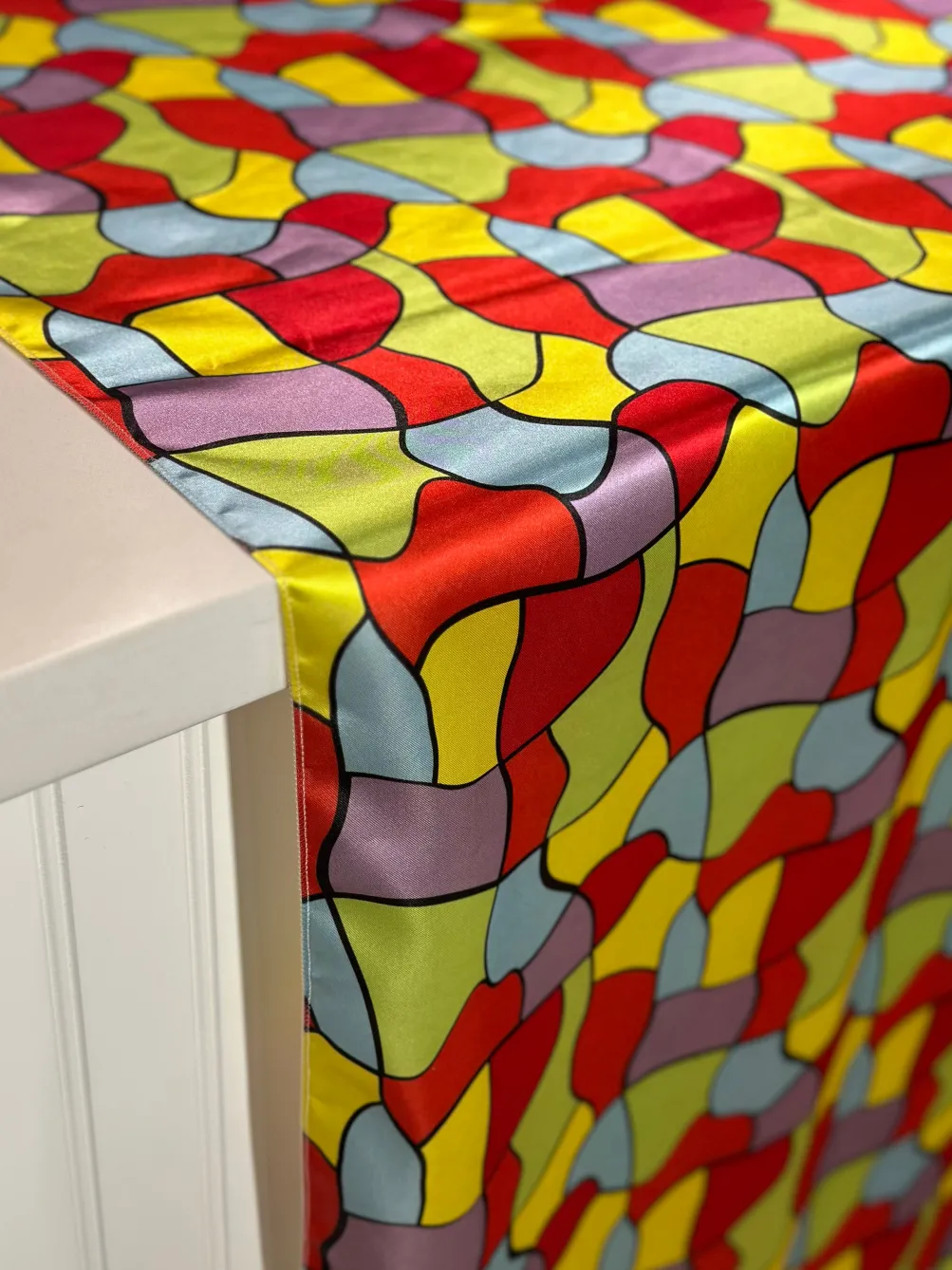 Puzzle Piece Print Table Linen