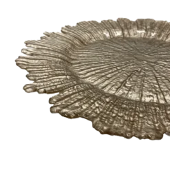 Reef - Glass Charger Plate in Champagne (Item # 0126)