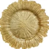 Reef - Glass Charger Plate in Gold (Item # 0126)