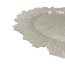 Reef - Glass Charger Plate in Pearl (Item # 0126)