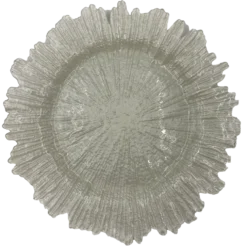 Reef - Glass Charger Plate in Pearl (Item # 0126)