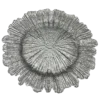 Reef - Glass Charger Plate in Silver (Item # 0126)