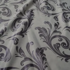 Regal Jacquard (Reversible) Table Linen in Purple Grey