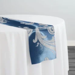 Regal Jacquard (Reversible) Table Runner in Turquoise