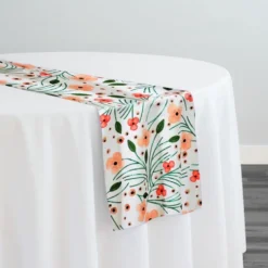 Retro Floral (Poly Print) Table Runner