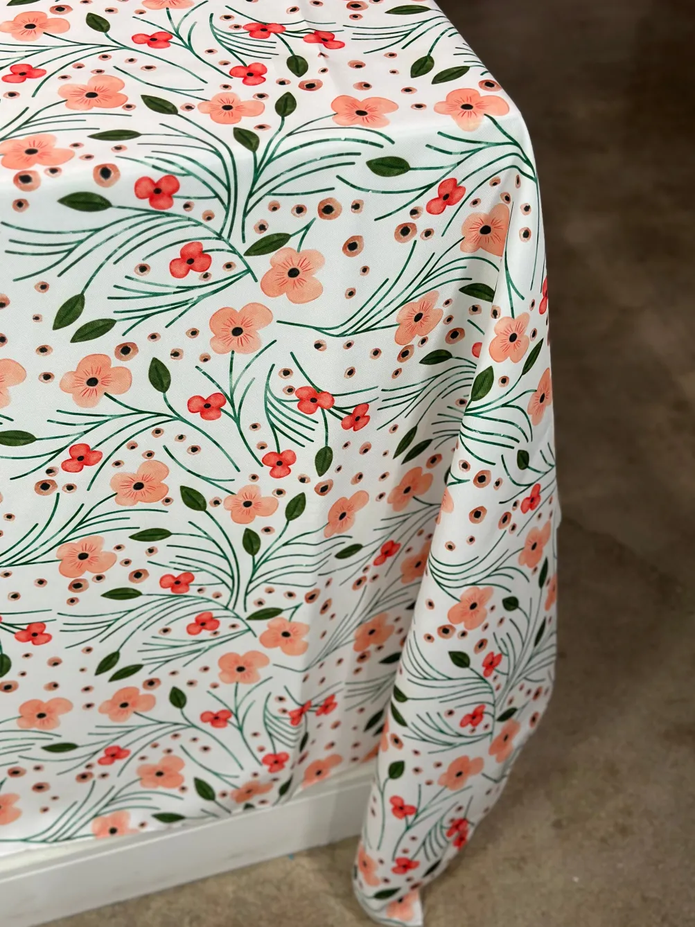 Retro Floral (Poly Print) Table Linen