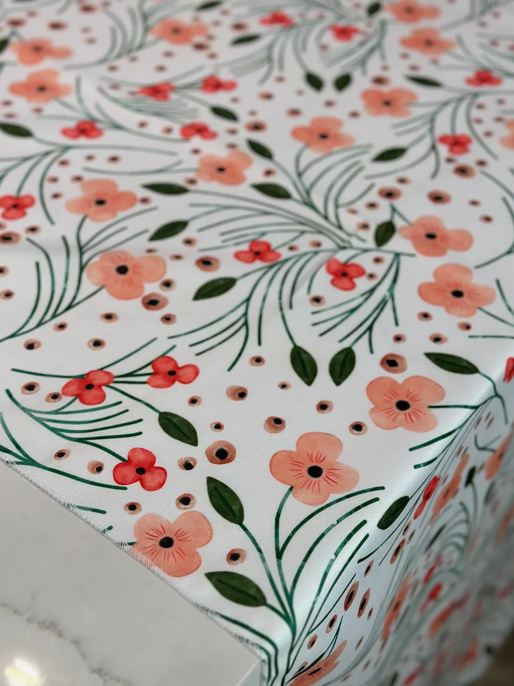 Retro Floral (Poly Print) Table Linen