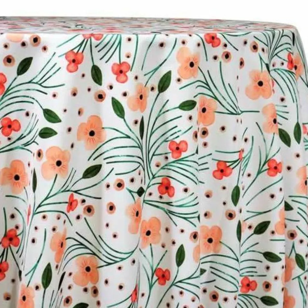 Retro Floral (Poly Print) Table Linen