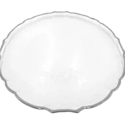 Ribbon - Glass Charger Plate in Silver (Item # 0296)