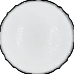 Ribbon - Glass Charger Plate in Black (Item # 0296)