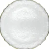 Ribbon - Glass Charger Plate in Champagne (Item # 0296)