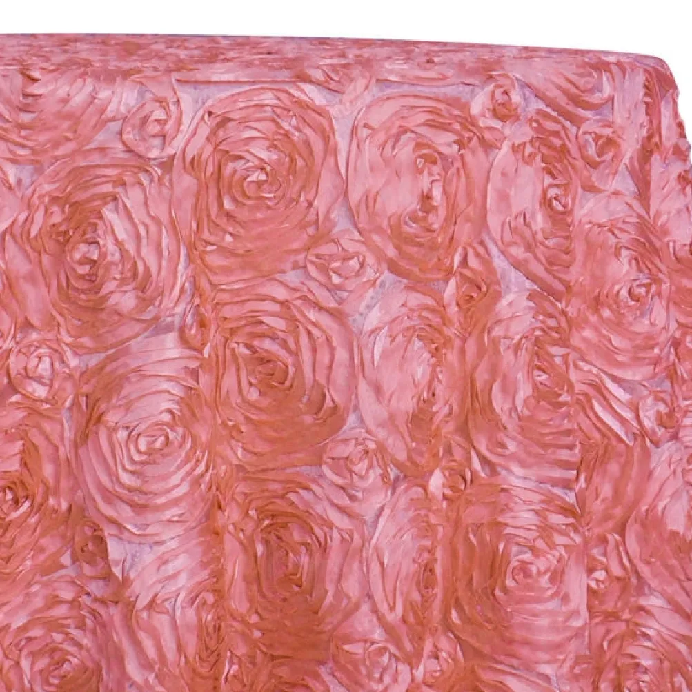 Rose Satin (3D) Table Linen in Dusty Rose