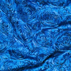 Rose Satin (3D) Table Runner in Peacock