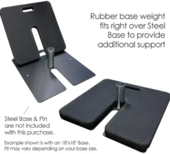 Rubber Base Weight for Flower Walls