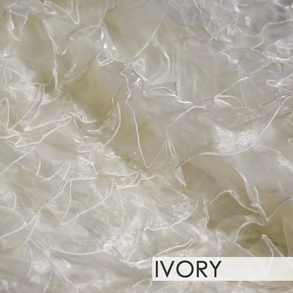 Ruffled Organza - Table Skirt (No Topper)