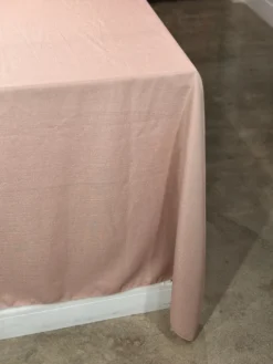 Rustic Linen Table Linen in Blush