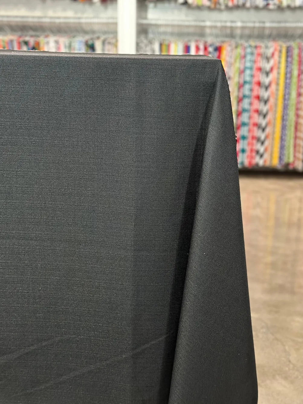 Rustic Linen Table Linen in Black