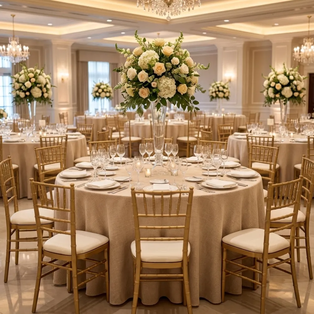 Rustic Linen Table Linen in Bone