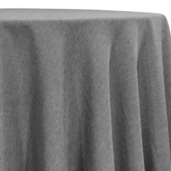 Rustic Linen Table Linen in Dark Grey