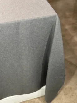Rustic Linen Table Linen in Dark Grey