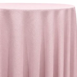 Rustic Linen Table Linen in Lt Pink