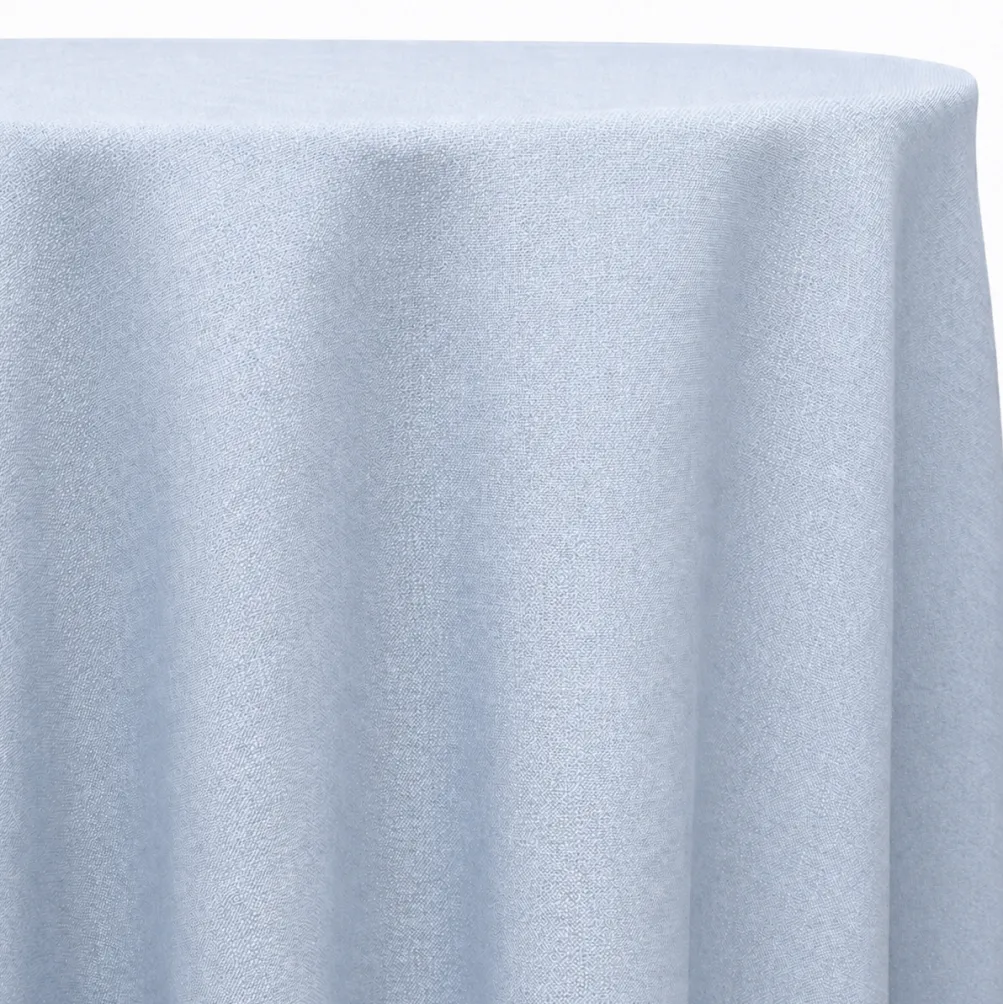 Rustic Linen Table Linen in Lt Blue