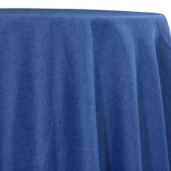 Rustic Linen Table Linen in Navy