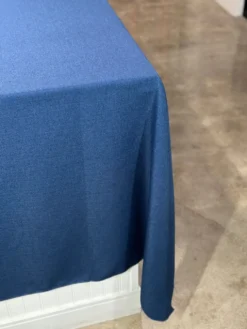 Rustic Linen Table Linen in Navy
