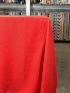 Rustic Linen Table Linen in Red