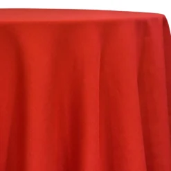 Rustic Linen Table Linen in Red