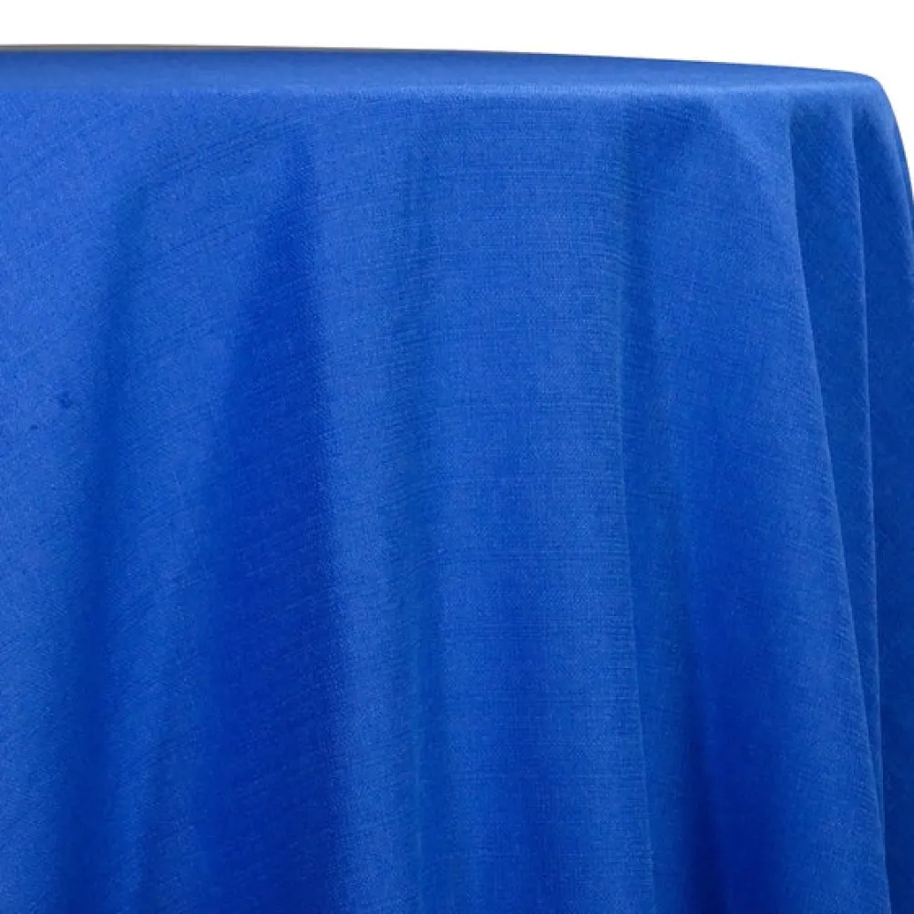 Rustic Linen Table Linen in Royal