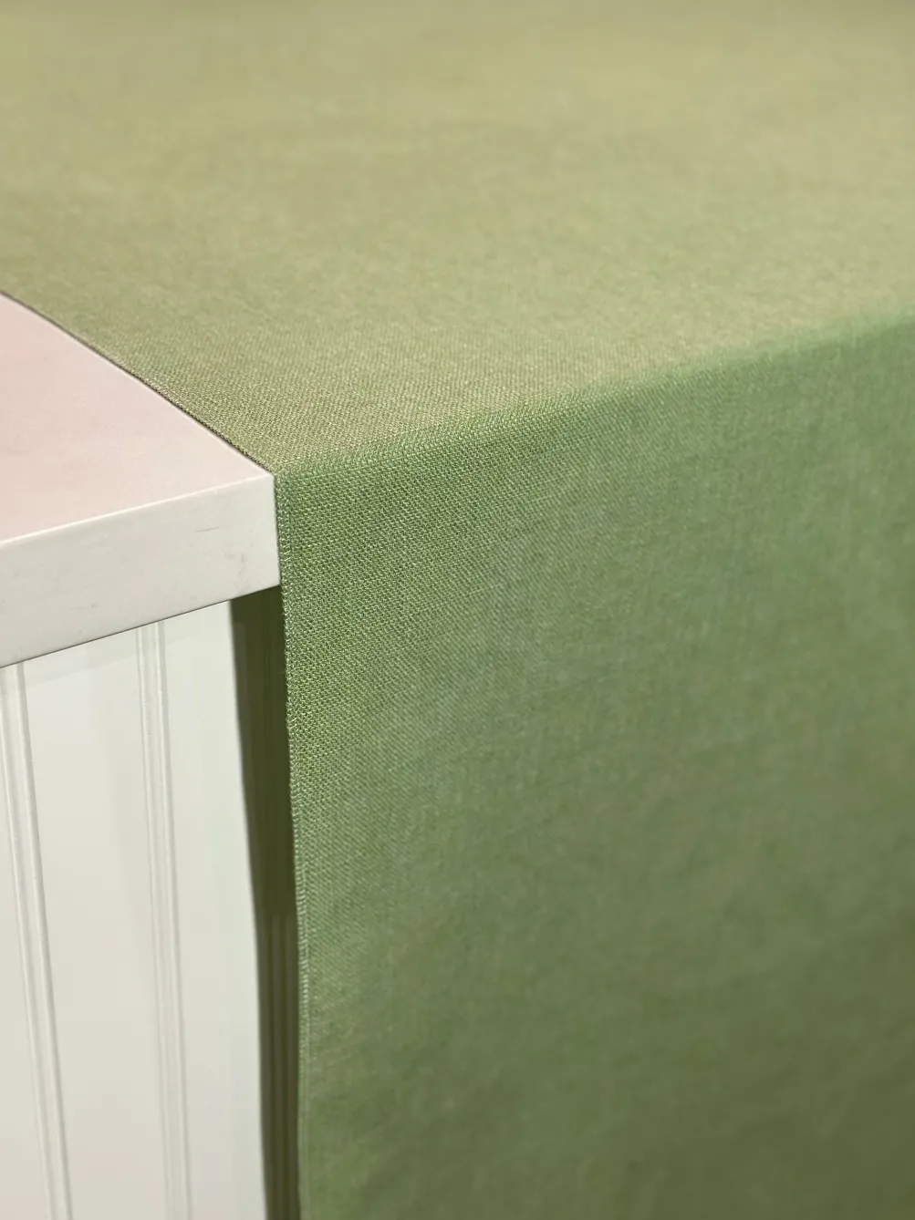 Rustic Linen Table Linen in Sage